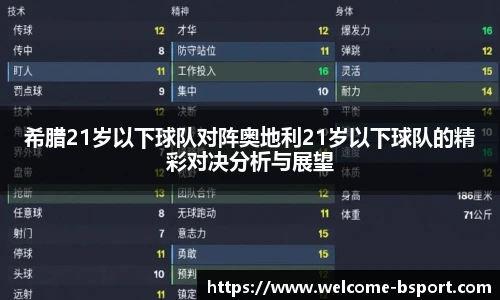 希腊21岁以下球队对阵奥地利21岁以下球队的精彩对决分析与展望